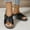 Black, variant on Viluyesy Womens Flip Flop Sandals, Arch Support Buckle Tendy Soft Sole Casual Wedge Slippers Black