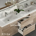 thumbnail image 4 of Eviva Axis 72 Inch White Oak Double Sink Bathroom Vanity, 4 of 5