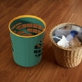 thumbnail image 2 of Garbage Container Round Durable Toilet Waste Bins for Toilet Bathroom Office green, 2 of 6