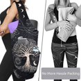thumbnail image 4 of Yoga Mat Bag - Large Opening Long Tote Yoga Mat Carrier Holder Bag with Waterproof Wet Zipper Pocket and Drawstring Water Bottle Pocket - Yoga Bag Fit Most Size Mats, 4 of 5