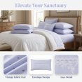 thumbnail image 3 of Unique Bargains 2 Pack Cotton Smooth Cooling Envelope Closure Pillowcases Blue D, 3 of 5