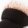 thumbnail image 6 of Jiibva Casual Concise Sun Shade Hat For Men Hip Hop Adjustable Wigs Baseball Cap Personalized Spiky Hairs Baseball Hat, 6 of 7