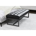thumbnail image 2 of WYATT LEATHER BENCH BLACK, 2 of 7
