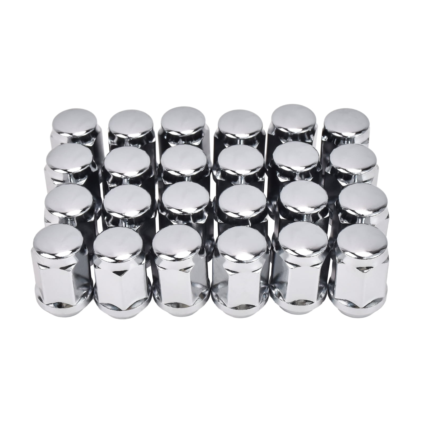 Hex Autoparts (24PCS) 1/2-20 Wheel Lug Nuts 3/4" Hex for Jeep Cherokee Comanche Commander Wrangler JK TJ