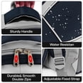 thumbnail image 5 of 25L Unisex Backpack Lightweight Multi-Pocket Daypack for School,Work,Hiking,Travel, Navy - B930, 5 of 9