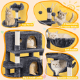 thumbnail image 6 of Yaheetech 67.1'' H Multi-Level Cat Tree Cat Tower with Condos, Dark Gray, 6 of 10