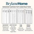 thumbnail image 3 of BrylaneHome BH Studio Crushed Voile Rod-Pocket Panel, 3 of 4