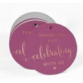 thumbnail image 2 of Inkdotpot Pack Of 100 Real Rose Gold Foil Paper Tags Thank You Celebrating With Us Bridal Shower-Baby Shower-Retirement-Wedding-Birthday Favor Hang Tags, 2 of 6
