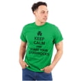 thumbnail image 3 of Keep Calm Shake Shamrocks St Paddys Men's Graphic T Shirt Tees Brisco Brands L, 3 of 6