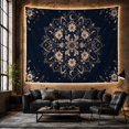thumbnail image 6 of Radially Mandala Deep With Navy Blue, Mystical Fantasy for Space Lovers, Galaxy Room Decor Room Accent, Mother's Day Gift, Tapestry Wall Hanging for Bedroom and Dorm, 6 of 7