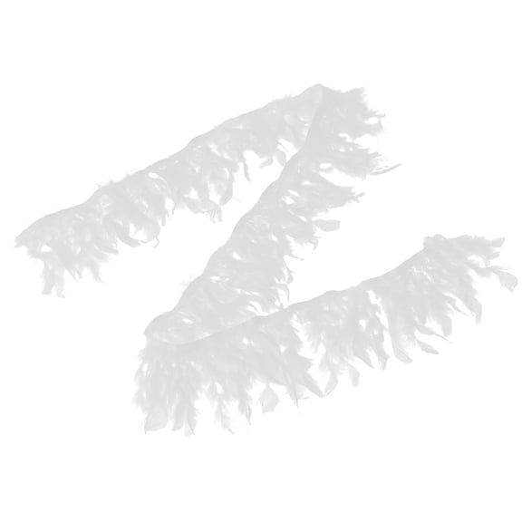 DINHEAROM Fringe Trim White for Decorative Arts 1Pack 72 * 6 Inch