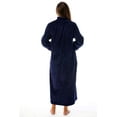 thumbnail image 2 of Just Love Plush Zipper Lounger Robe (Navy, 3X), 2 of 3