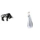 thumbnail image 1 of Figura De Toro De Resina Moderna Y Dama De Porcelana, Escultura Abstracta Coleccionable Para Entrada, Mesa, Estante, Escritorio De Oficina, Decoración Nórdica., 1 of 8