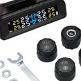 thumbnail image 3 of TPMS Monitor inalámbrico de de presión de neumáticos de coche con energía solar, advertencia de temperatura, recargable por USB - Sensor externo Sunnimix monitor de presión de neumáticos, 3 of 8