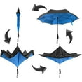 thumbnail image 3 of BetterBrella Innovative Wind Proof Reverse Open/Close 41.5" Wide Umbrella, Black, 3 of 5