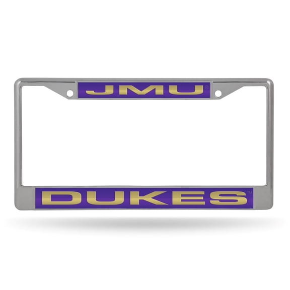 James-Madison Duke's Chrome Metal License Plate Frame Holder