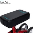 thumbnail image 2 of ELENKER Economy Knee Scooter, Steerable Knee Walker, Foldable Knee Scooters for Foot Injuries Best Crutches Alternative Red, 2 of 7
