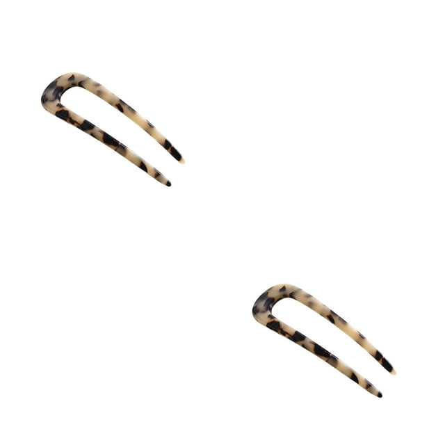 pitrice Barrettes en Forme de U, Accessoire Coréen, Léopard, Épingle à Cheveux pour Femmes, Queue de Cheval, Couvre-Chef Quotidien, Accessoires pour Adolescentes, Filles, Léopard Clair, Ensemble de 2