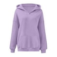 thumbnail image 5 of UPPADA Womens Baggy Y2k Hoodie Drawstring Hoodies Hooded Sweatshirts Casual Outfits Long Sleeve Drop Shoulder Drawstring Crop Hoodie Sweatshirt with Pockets Purple,L, 5 of 5