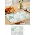 thumbnail image 6 of Green Ocean Turtle Placemats Set of 6,Washable Woven Burlap Cloth Fabric Placemat for Square/Rectangle/Round/Oval Dining Table,Easy Clean Place Mats for Kids Grey Ocean Sea Coral Seahorse Shell, 6 of 6
