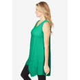 thumbnail image 3 of Woman Within Plus Size Sleeveless Hanky Hem Tunic, 3 of 5