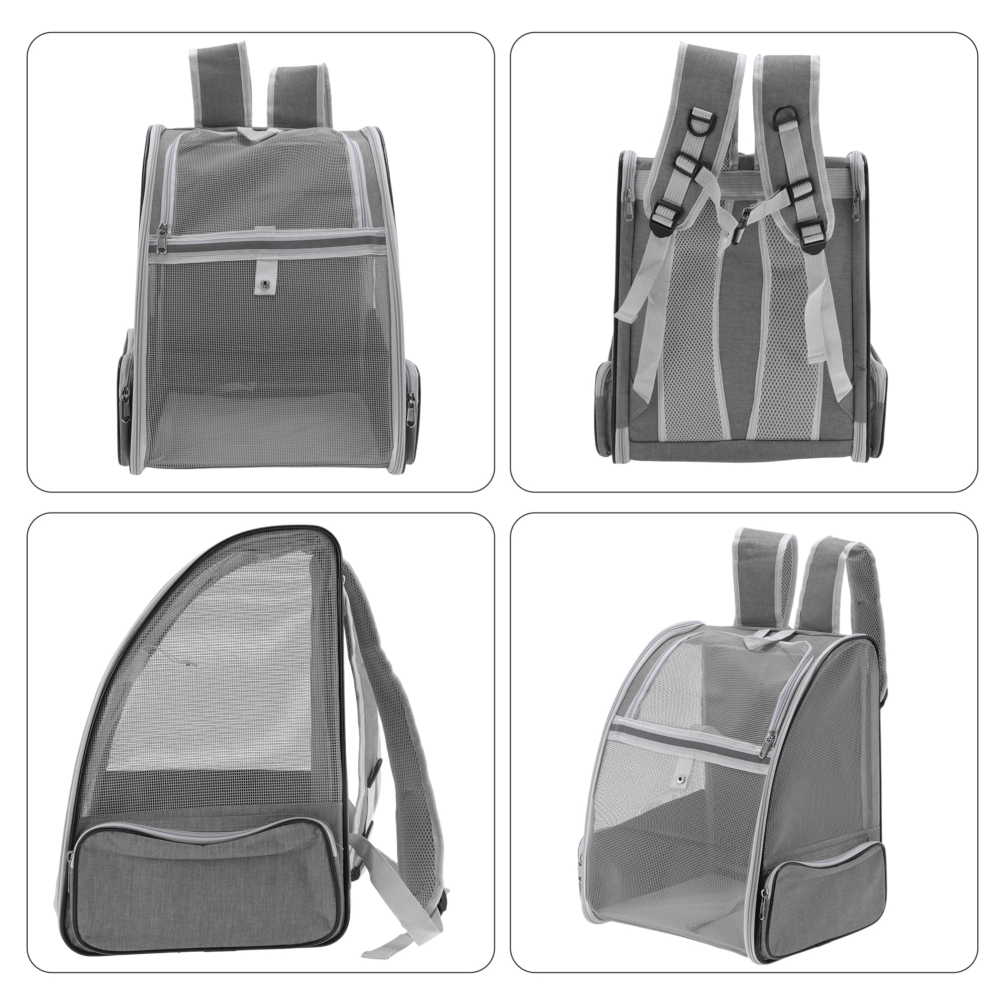 Unique Bargains Breathable Foldable Pet Backpack for Cats and Small Dogs