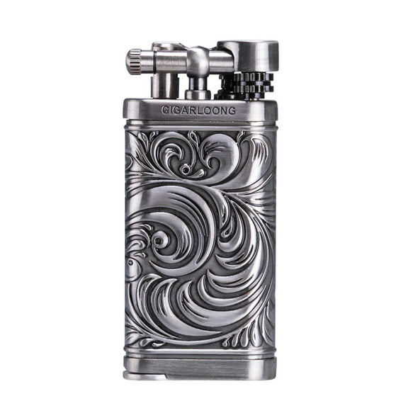 Pipe Lighter Windproof Straight Punch Vintage Lighter Gift Box Packaging