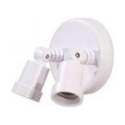 Acclaim Lighting FL2WH 2-Light Gloss White Polycarbonate Floodlight