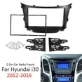 thumbnail image 1 of 1 Set Car 2 Din Car Radio Stereo Fascia Dash Frame Panel Adaptor for I30 2012-2016, 1 of 6
