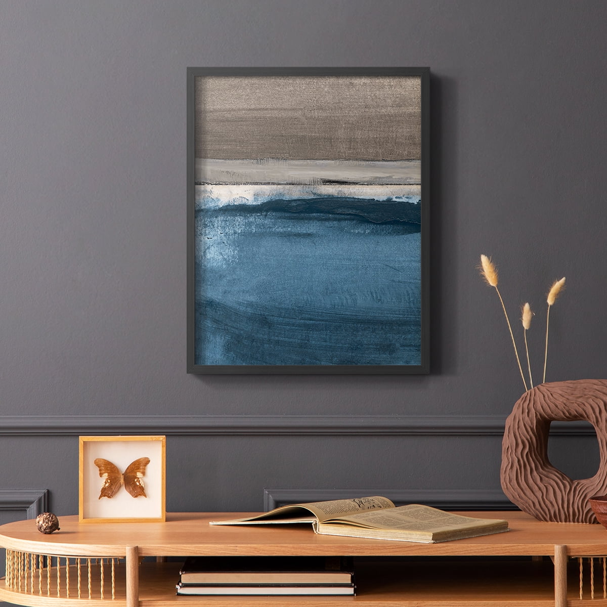 Midnight Sky I in Black Solid Wood 8 x 10 Framed Print