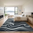 thumbnail image 3 of ODIKA 8'x10' Machine Washable Non-Slip Area Rug, Abstract Gray High Traffic Rug, Gray, 965263, 3 of 7