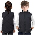thumbnail image 3 of FAOWME Kids Heated Vest Boys Girls Heated Gilet USB Warmer With 13 Heating Areas Windproof Outdoor Waist Coat Black 5-6 Years, 3 of 8