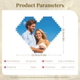 thumbnail image 3 of Custom Photo Building Brick Puzzle, Personalized Heart-Shaped Block Puzzle, Double-Sided Customizable with Same or Different Pictures, Birthday Mother's Day Christmas Valentine's Day Gifts, 8inX9.4in, 3 of 10
