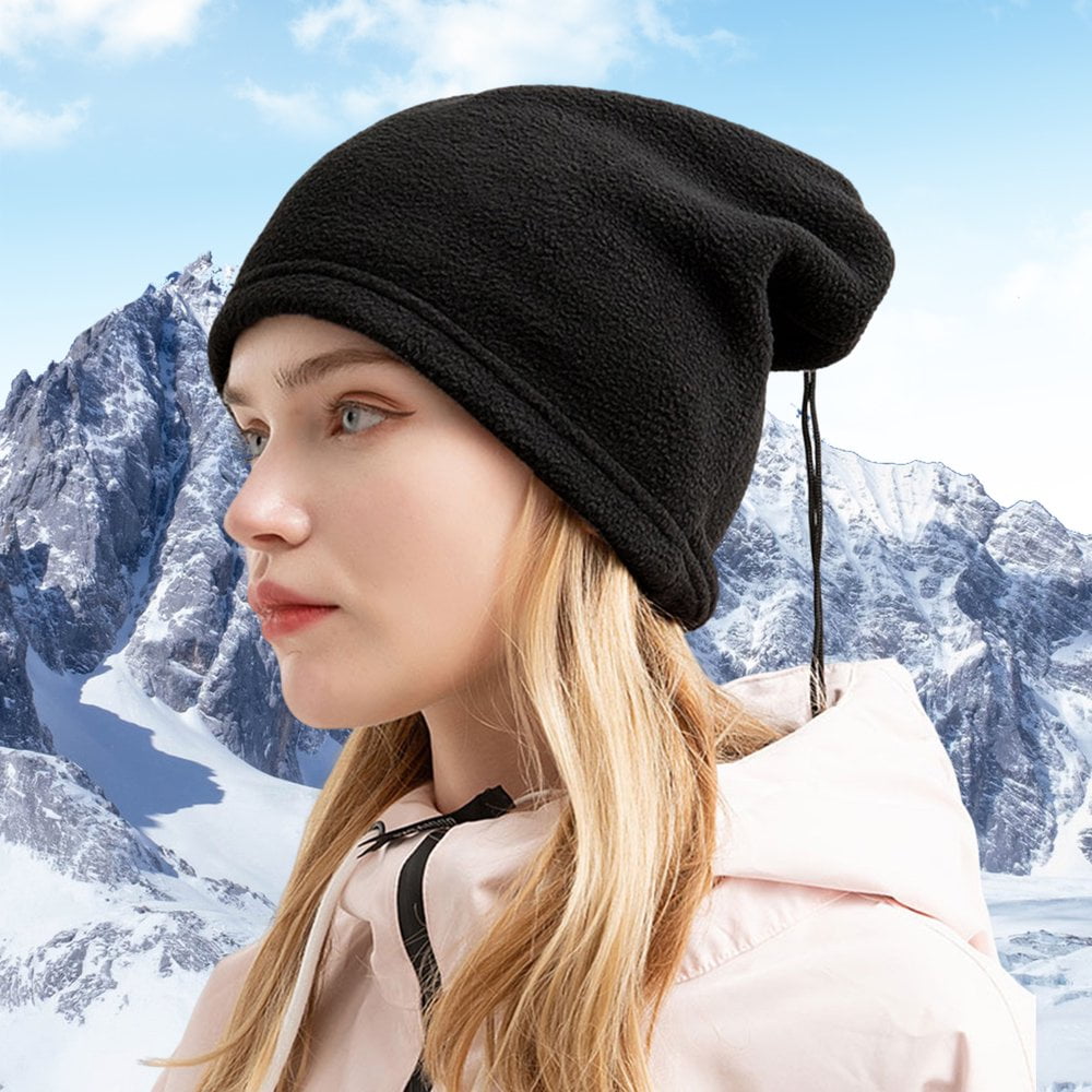 Winter Beanie Hat Ultra-thick Soft Warm Windproof Fleece Lined