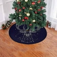 thumbnail image 2 of FMSHPON Deer Starry Sky Xmas Christmas Tree Skirt Stand Mat for Holiday Party Decoration Indoor Outdoor 48 inches, 2 of 3