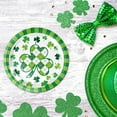 thumbnail image 2 of 10-Pack St. Patrick's Day Themed 9-Inch Party Plates, Large Holiday Style Dinnerware, Main Tableware, Green Gathering Supplies, Festive for Events and Special, 2 of 4