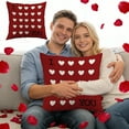 thumbnail image 4 of Specollect 2 Pcs Valentines Day Pillow Cover, Soft Linen Decorative Cushion for Sofa Living Room Bedroom, Pressure Relief, 4 of 8