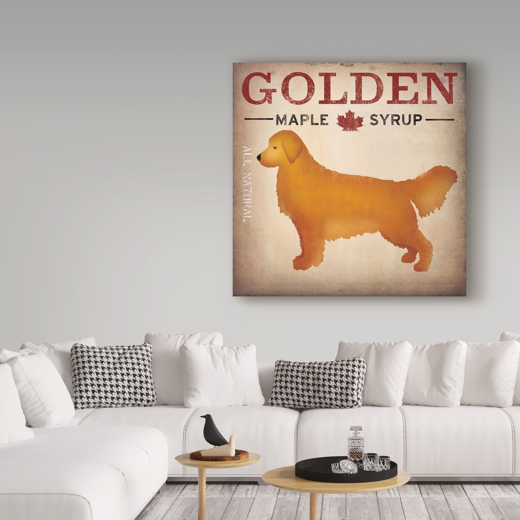 Trademark Fine Art 'Golden Dog at Show No VT' Canvas Art by Ryan Fowler