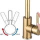 thumbnail image 3 of Golden Stainless Steel Kitchen Tap With High Spout, Kitchen Mixer Tap, 3 of 5