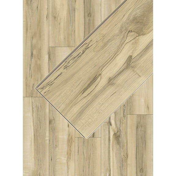 Smithfield Maple 20 MIL Wear Layer 5.5mm Thick x 7 in. W x 48 in. L Click Lock Waterproof SPC Vinyl Plank Flooring with IXPE (Pallet 50 Cases | 28.84 sqft/case) (Model: PF808)