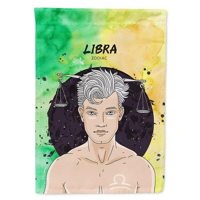 Carolines Treasures BB7323GF Libra Signe du Zodiaque Drapeau de Taille de Jardin