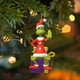 thumbnail image 5 of Adorno colgante navideño divertido del Grinch Decoración navideña acrílica para árbol de Navidad, 5 of 5