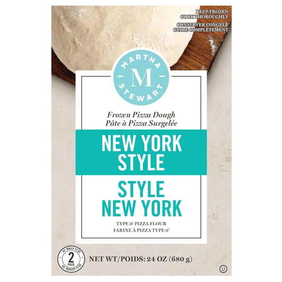 Martha Stewart New York Style Pizza Dough Balls Made with 0 Flour, 2 Pack, 680 g