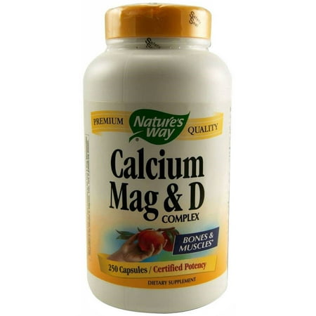 Nature's Way calcium, magnésium et vitamine D capsules, 250 CT