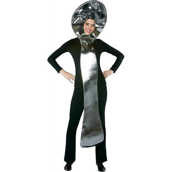 Rasta Imposta Silver Spoon Theater Prop and Halloween Costume, Adult One Size, Unisex