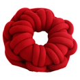 thumbnail image 1 of (Big red)Creative ringshaped knotted pillow Personalized ring donut pillow, 1 of 5