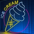 thumbnail image 3 of Glowneon Ice Cream Neon Sign, Ice Cream Store Decor Signboard, 3 of 4