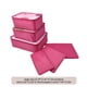 thumbnail image 3 of Juego de 6 cubos de viaje | Organizador de equipaje de gran capacidad con bolsas de malla y bolsillos planos | Almacenamiento portátil de ropa para maletas, 3 of 8