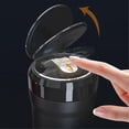 thumbnail image 4 of Car Ashtray, Portable Smokeless Cylinder Cup Holder Ash Tray, Smokeless Auto Ash Tray with Lid & LED Light, 4 of 4