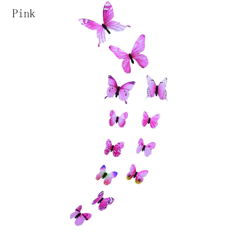 Wallpaper Butterfly Pink 3d